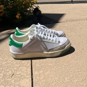 green and white adidas
